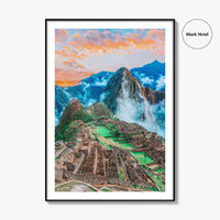 Machu Picchu Fine Art Photo Print, Cusco Peru, Inca Terraces Wall Decor Poster