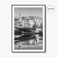 Bilbao Black and White Fine Art Photo Print, Basque Country, Spain Wall Decor Poster
