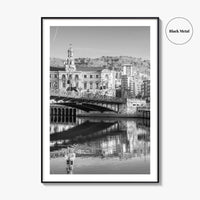 Bilbao Black and White Fine Art Photo Print, Basque Country, Spain Wall Decor Poster