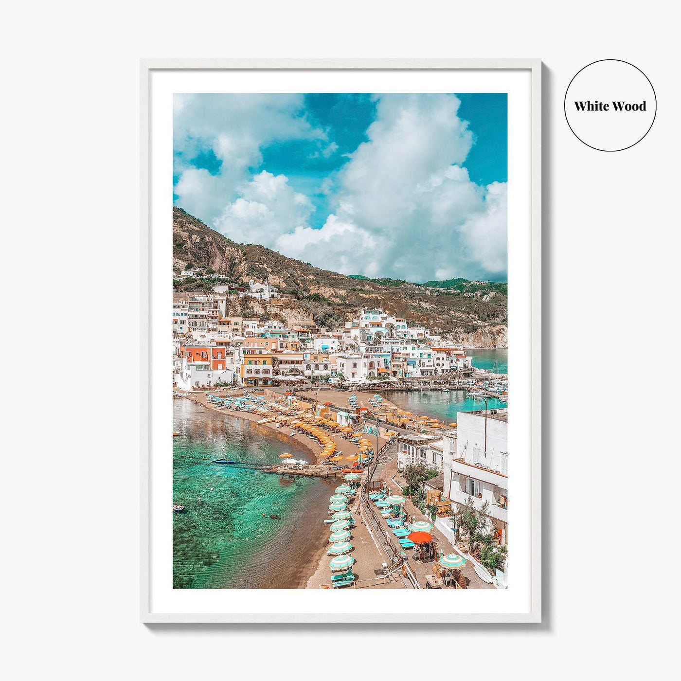 Ischia Italy Fine Art Photo Print, Sant'Angelo Village, Campania Coastal Poster