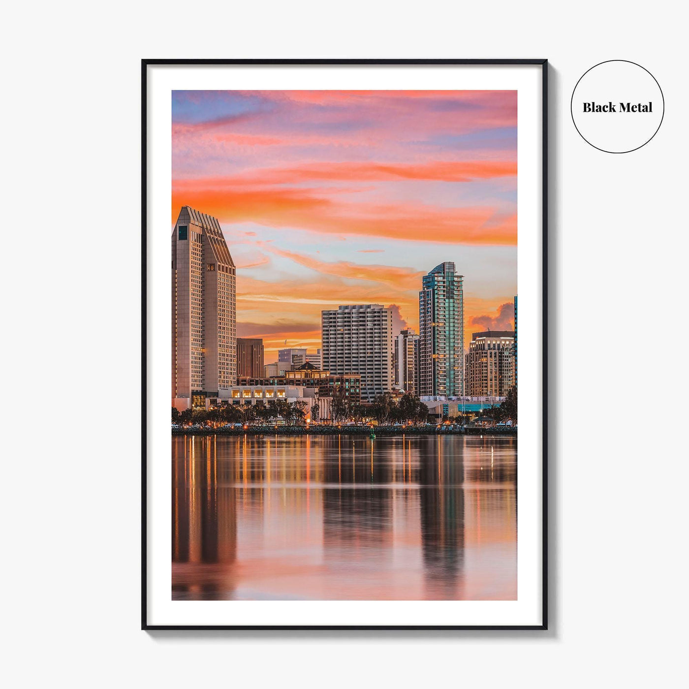 San Diego Skyline Fine Art Photo Print, California USA, Downtown Wall Decor Poster