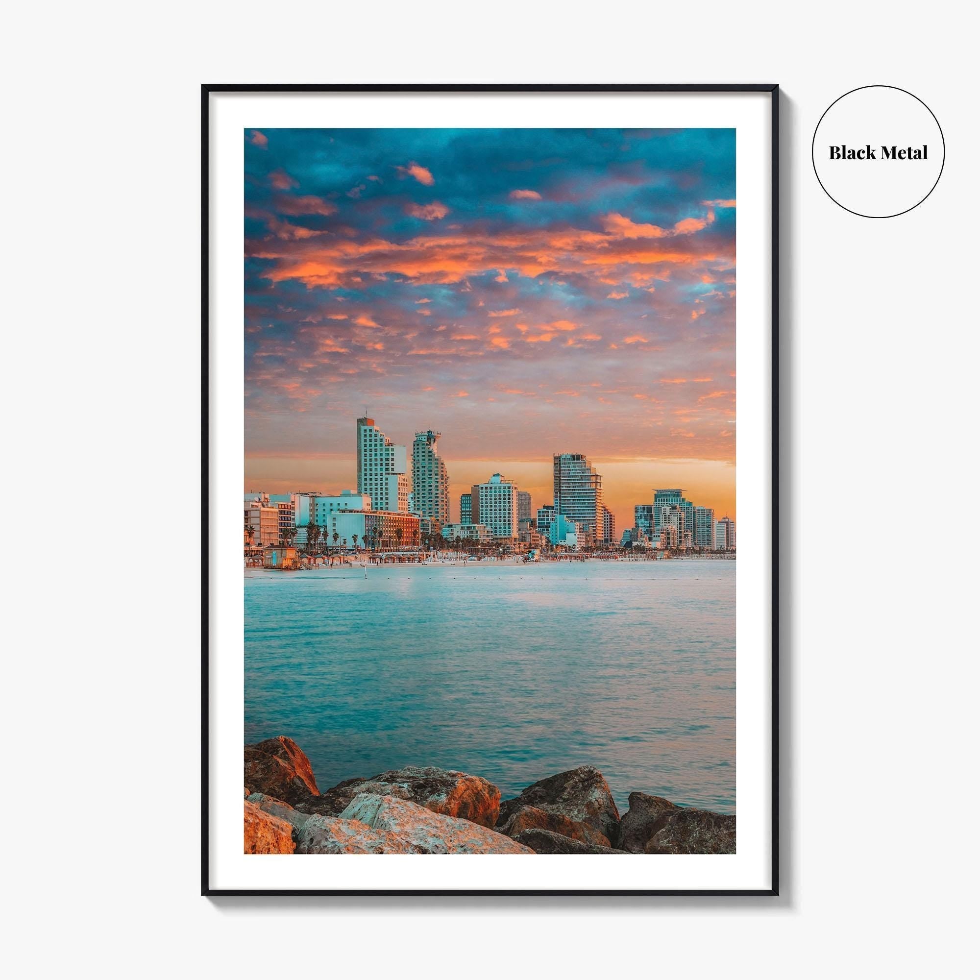 Tel Aviv Skyline Fine Art Photo Print, Israel Wall Decor, Travel Poster