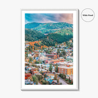 Park City Fine Art Photo Print, Utah USA Downtown Autumn Dusk Wall Decor Poster