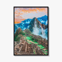 Machu Picchu Fine Art Photo Print, Cusco Peru, Inca Terraces Wall Decor Poster