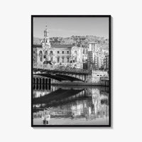 Bilbao Black and White Fine Art Photo Print, Basque Country, Spain Wall Decor Poster