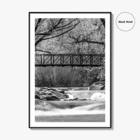 Boulder Creek Black and White Fine Art Photo Print, Colorado USA Poster