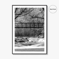 Boulder Creek Black and White Fine Art Photo Print, Colorado USA Poster