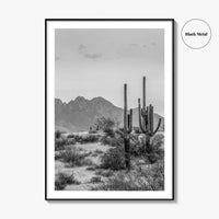 Four Peaks Arizona Skyline Black and White Fine Art Photo Print, Phoenix, Wall Poster