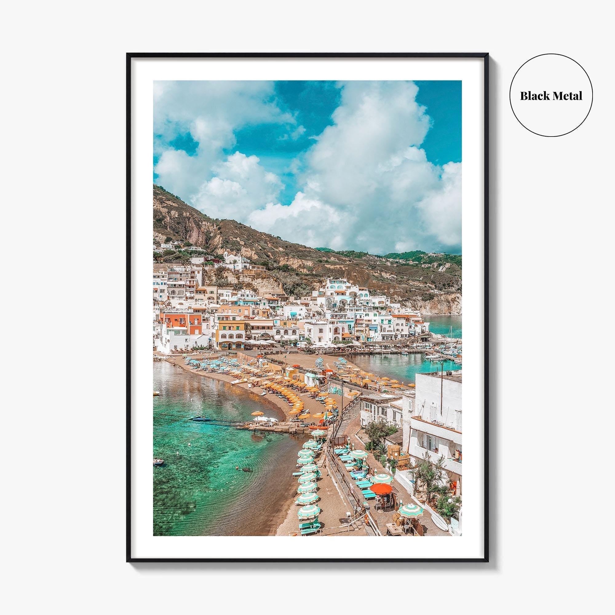 Ischia Italy Fine Art Photo Print, Sant'Angelo Village, Campania Coastal Poster