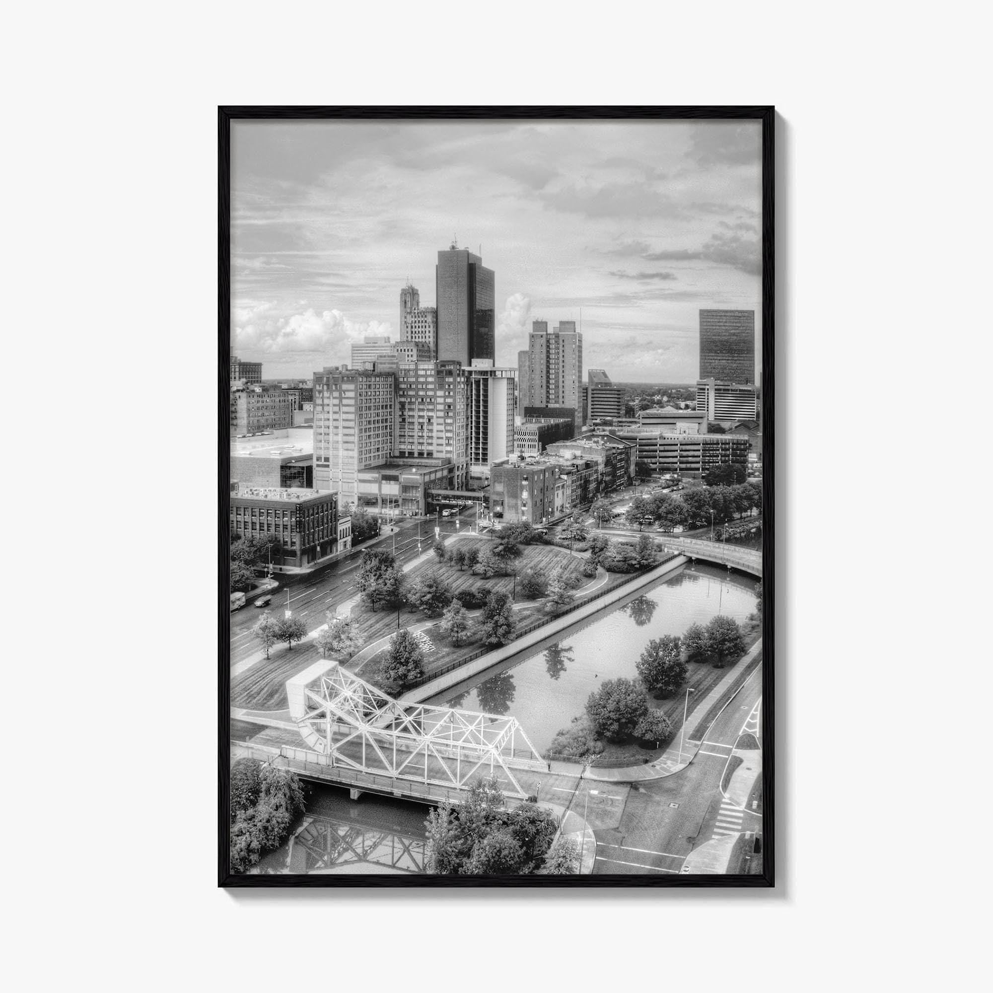 Toledo Black and White Fine Art Photo Print, Ohio Wall Decor Poster, USA