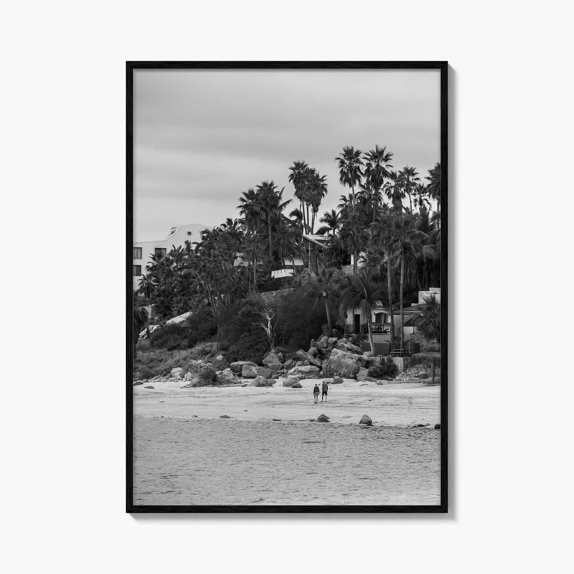 Los Barriles Black and White Fine Art Photo Print, Baja California Sur Poster