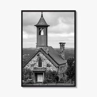 Branson Black and White Fine Art Photo Print, Missouri Top of the Rock Poster