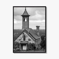 Branson Black and White Fine Art Photo Print, Missouri Top of the Rock Poster