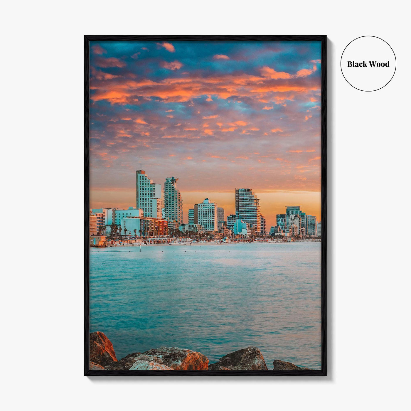 Tel Aviv Skyline Fine Art Photo Print, Israel Wall Decor, Travel Poster