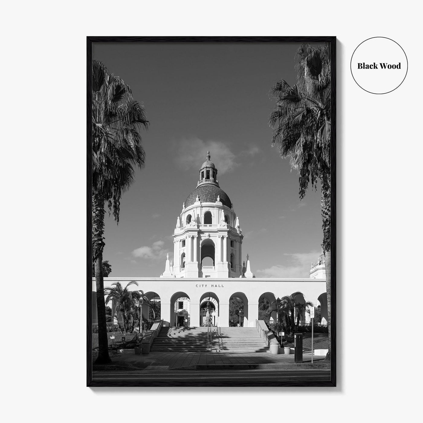 Pasadena Black and White Fine Art Photo Print, Los Angeles California Poster