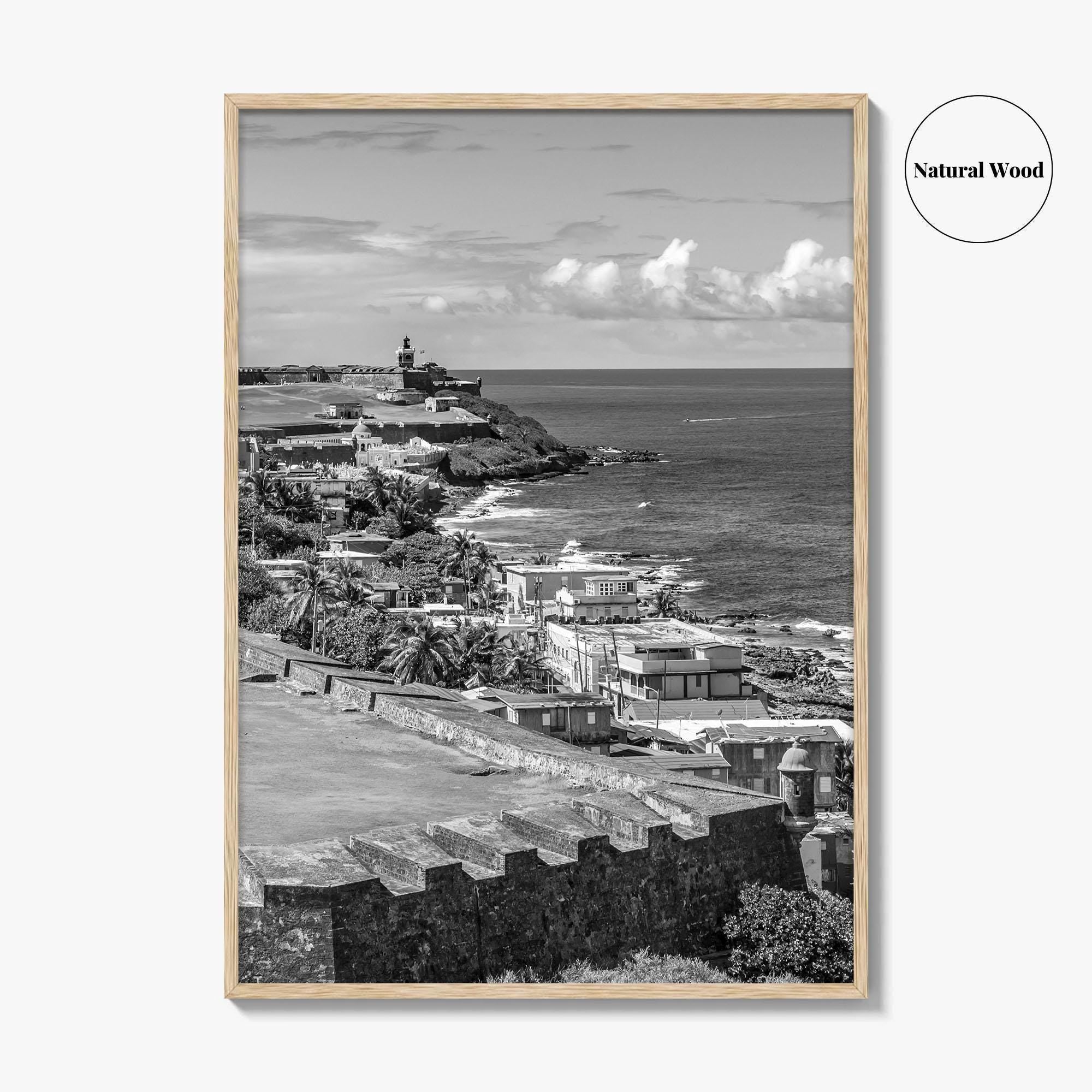 Puerto Rico Black and White Fine Art Photo Print, Old San Juan, El Morro