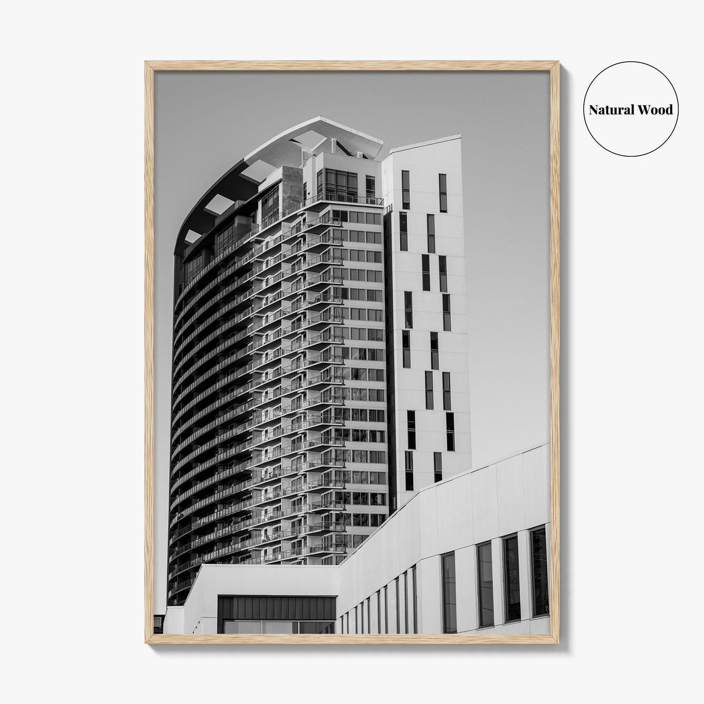 Austin Black and White Fine Art Photo Print, TX Downtown High-Rise Poster