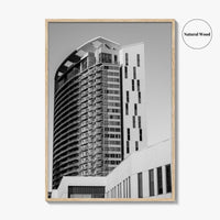 Austin Black and White Fine Art Photo Print, TX Downtown High-Rise Poster