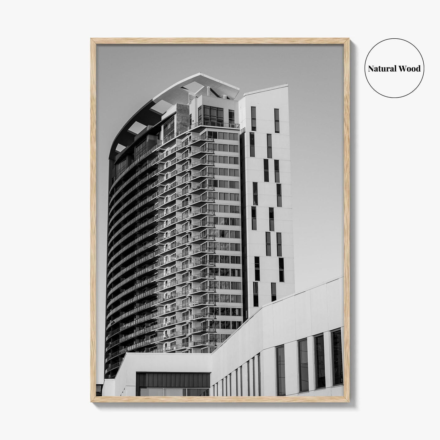 Austin Black and White Fine Art Photo Print, TX Downtown High-Rise Poster