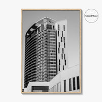 Austin Black and White Fine Art Photo Print, TX Downtown High-Rise Poster