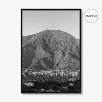 Caracas Skyline Black and White Fine Art Photo Print, Avila, Venezuela Wall Decor Poster