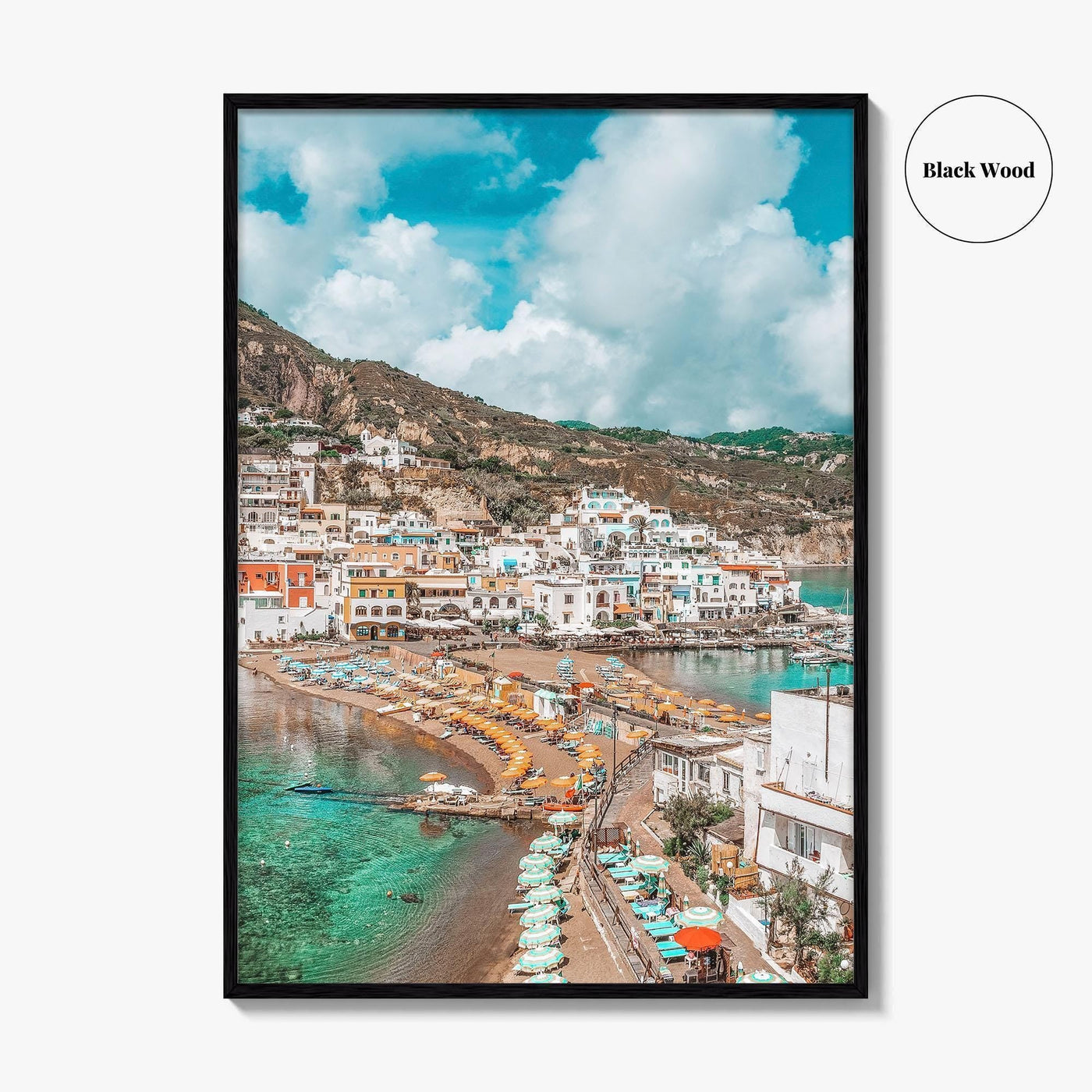 Ischia Italy Fine Art Photo Print, Sant'Angelo Village, Campania Coastal Poster