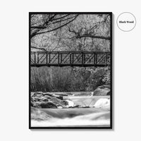 Boulder Creek Black and White Fine Art Photo Print, Colorado USA Poster