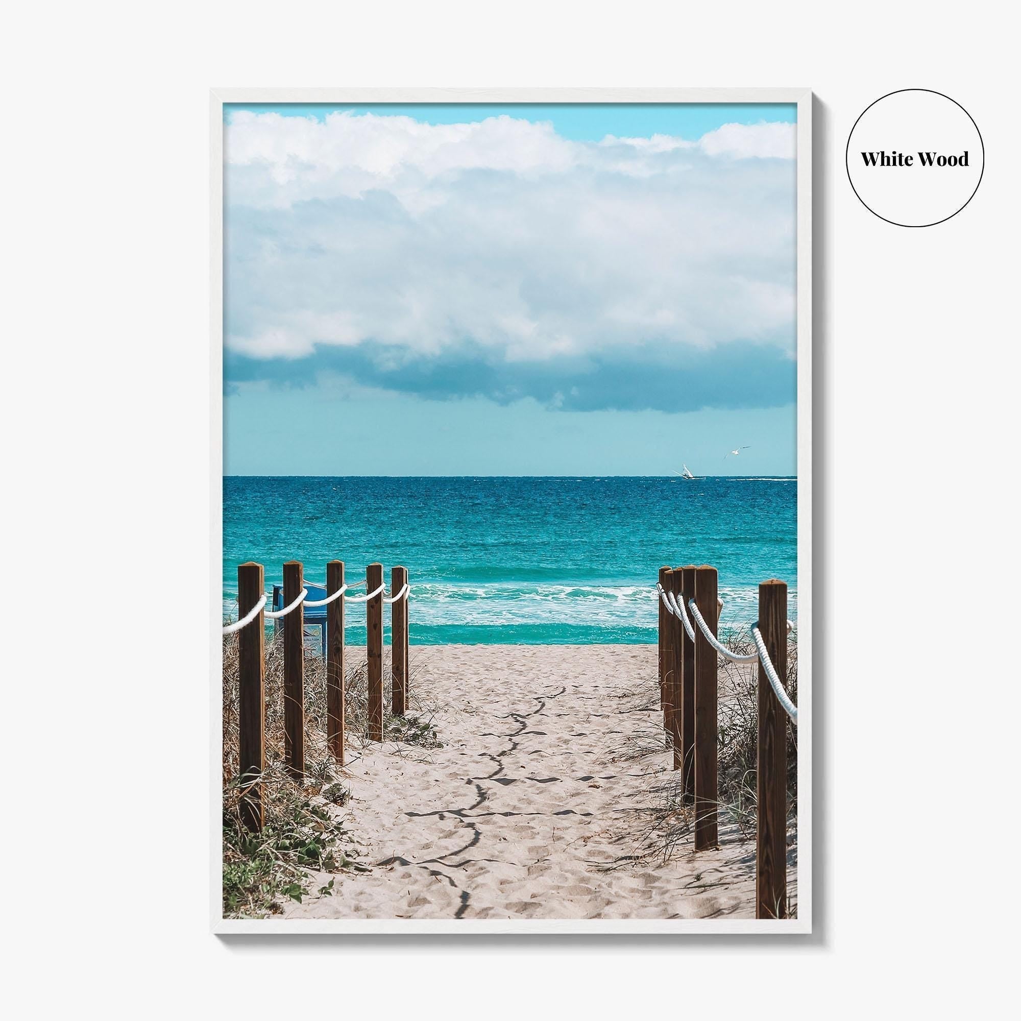 Delray Beach Fine Art Photo Print, Florida Poster, USA Ocean Shore, Coastal