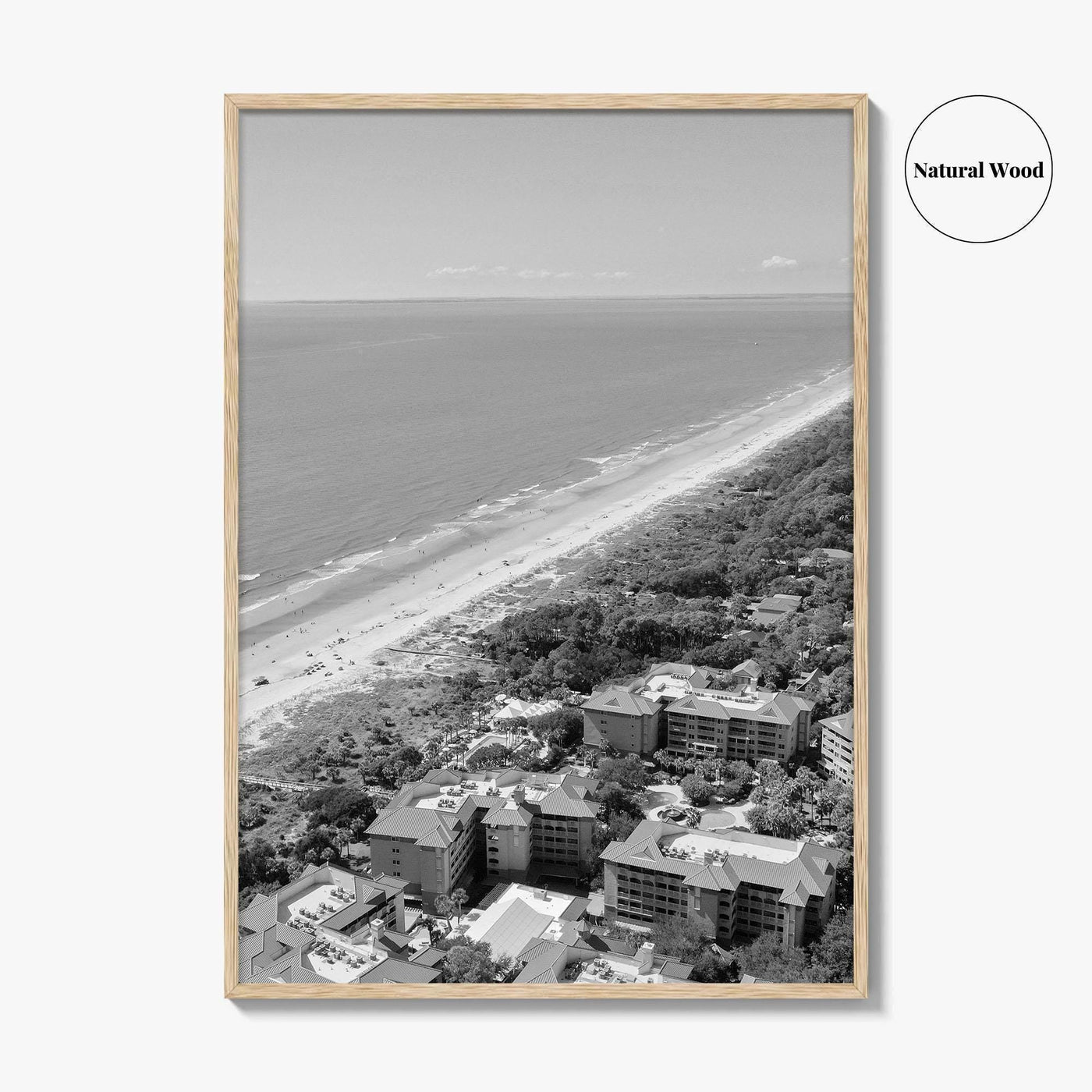 Hilton Head Island Black and White Fine Art Photo Print, Coligny South Carolina Poster