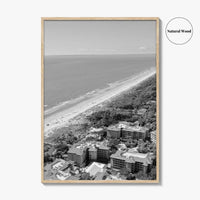Hilton Head Island Black and White Fine Art Photo Print, Coligny South Carolina Poster