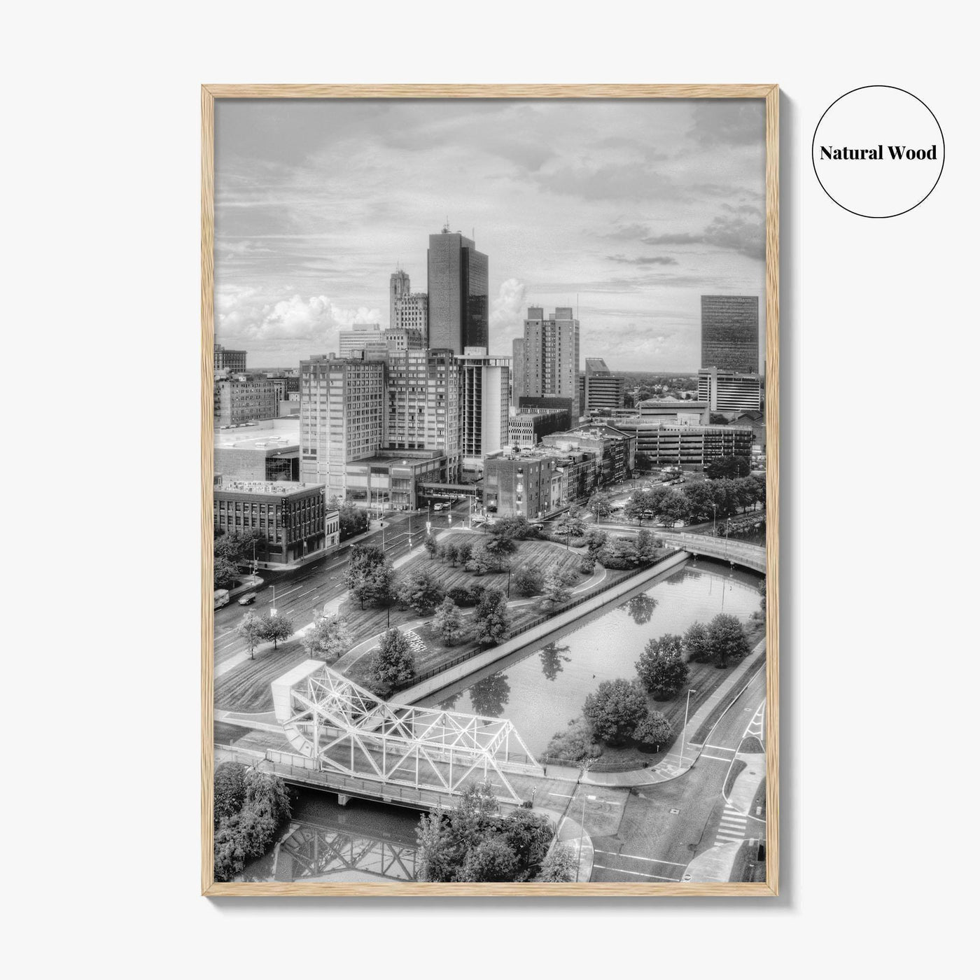 Toledo Black and White Fine Art Photo Print, Ohio Wall Decor Poster, USA
