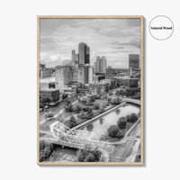 Toledo Black and White Fine Art Photo Print, Ohio Wall Decor Poster, USA