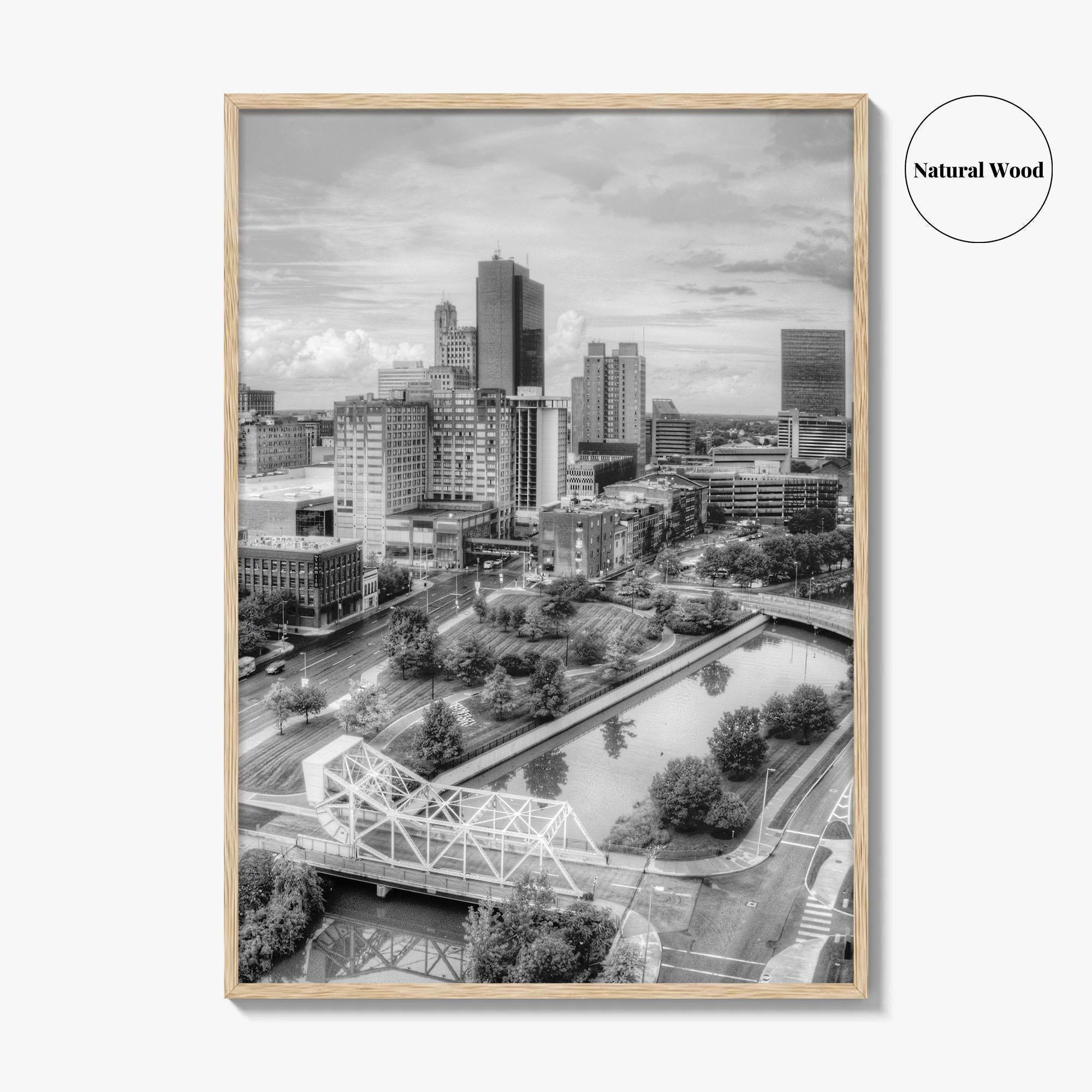 Toledo Black and White Fine Art Photo Print, Ohio Wall Decor Poster, USA