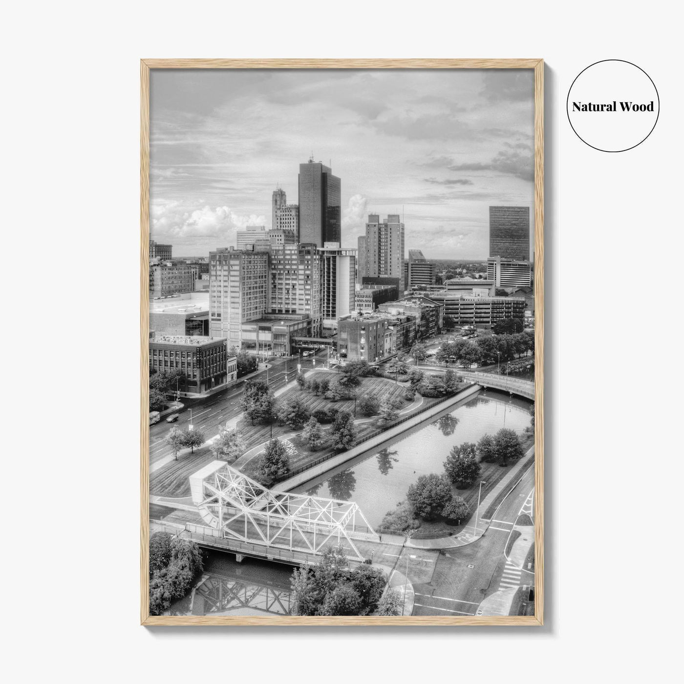 Toledo Black and White Fine Art Photo Print, Ohio Wall Decor Poster, USA