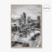 Toledo Black and White Fine Art Photo Print, Ohio Wall Decor Poster, USA