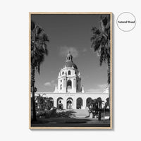 Pasadena Black and White Fine Art Photo Print, Los Angeles California Poster
