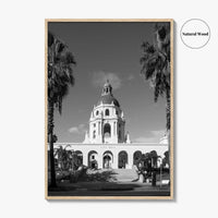 Pasadena Black and White Fine Art Photo Print, Los Angeles California Poster
