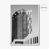Austin Black and White Fine Art Photo Print, TX Downtown High-Rise Poster