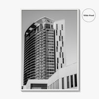 Austin Black and White Fine Art Photo Print, TX Downtown High-Rise Poster