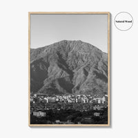 Caracas Skyline Black and White Fine Art Photo Print, Avila, Venezuela Wall Decor Poster