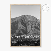 Caracas Skyline Black and White Fine Art Photo Print, Avila, Venezuela Wall Decor Poster