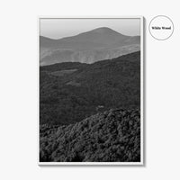 Blue Ridge Black and White Fine Art Photo Print, North Carolina, Appalachia Poster