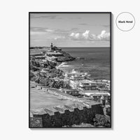 Puerto Rico Black and White Fine Art Photo Print, Old San Juan, El Morro