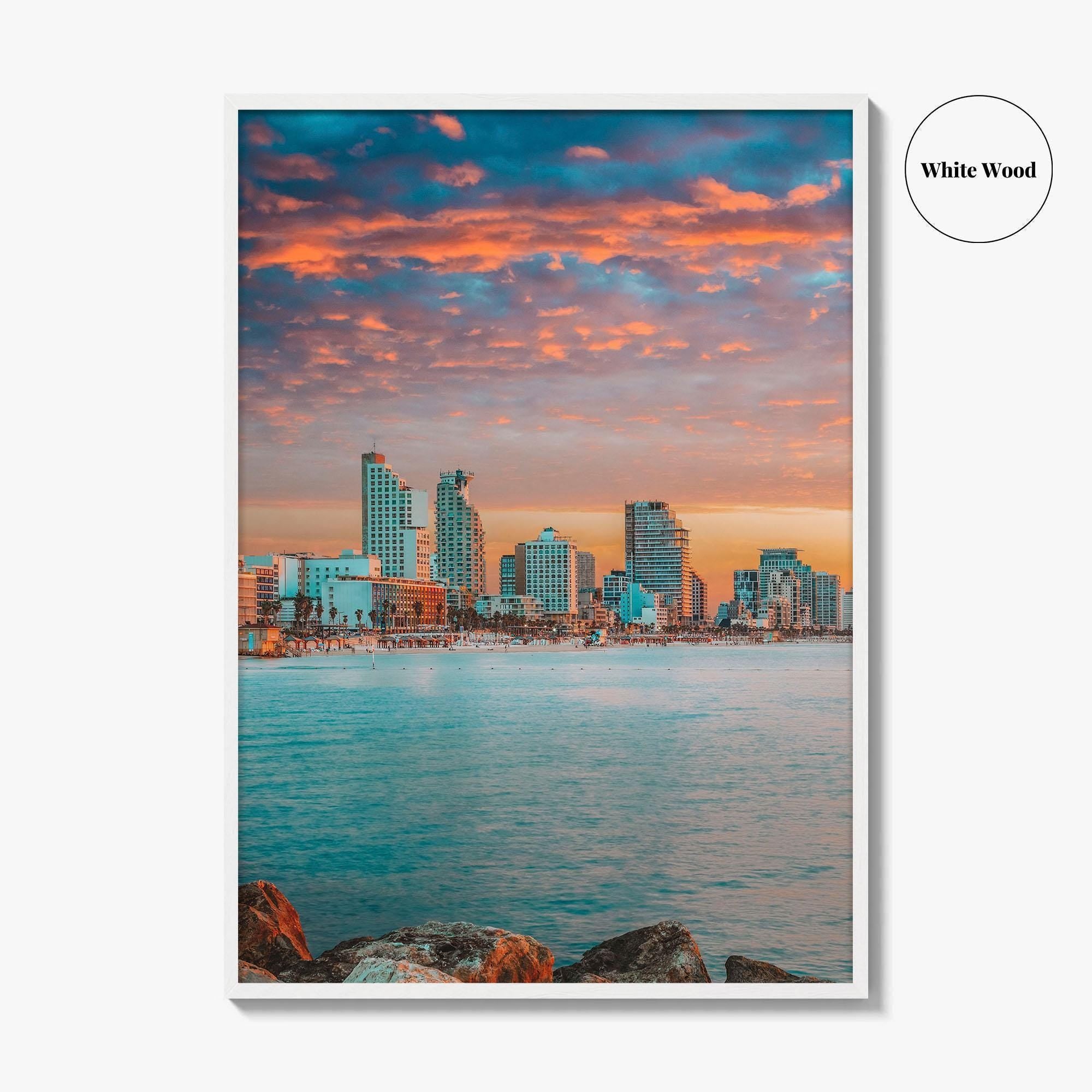 Tel Aviv Skyline Fine Art Photo Print, Israel Wall Decor, Travel Poster