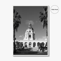 Pasadena Black and White Fine Art Photo Print, Los Angeles California Poster