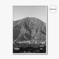 Caracas Skyline Black and White Fine Art Photo Print, Avila, Venezuela Wall Decor Poster
