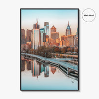 Philadelphia Skyline Fine Art Photo Print, Philly Poster, Schuylkill River, Pennsylvania USA