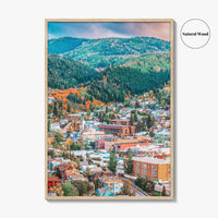 Park City Fine Art Photo Print, Utah USA Downtown Autumn Dusk Wall Decor Poster