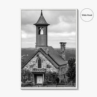 Branson Black and White Fine Art Photo Print, Missouri Top of the Rock Poster