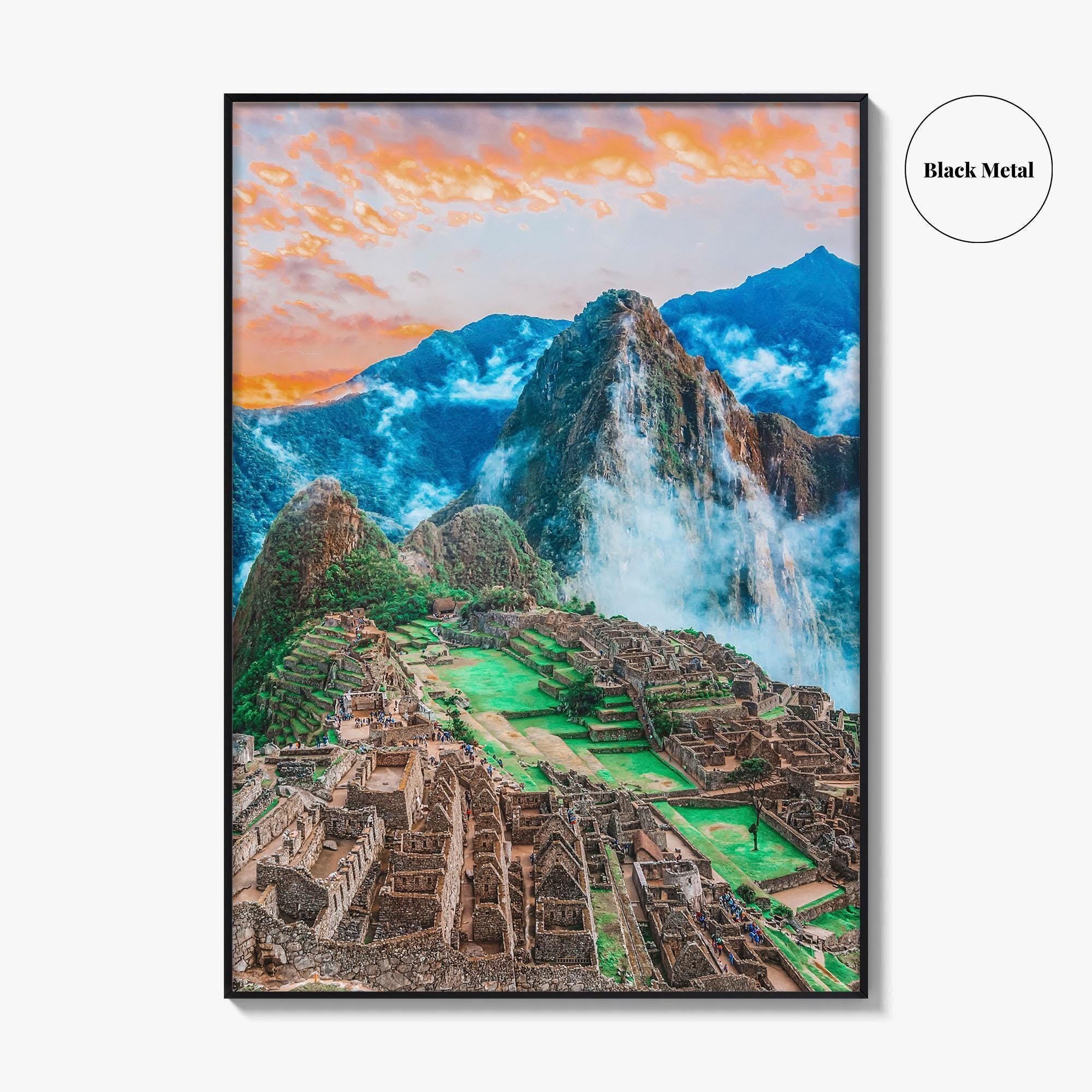 Machu Picchu Fine Art Photo Print, Cusco Peru, Inca Terraces Wall Decor Poster